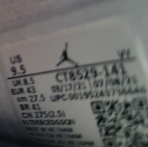 Air Jordan 6 Retro "MIDNIGHT NAVY" 2022 - Size 9.5 - ct8529 141 . - Picture 8 of 8